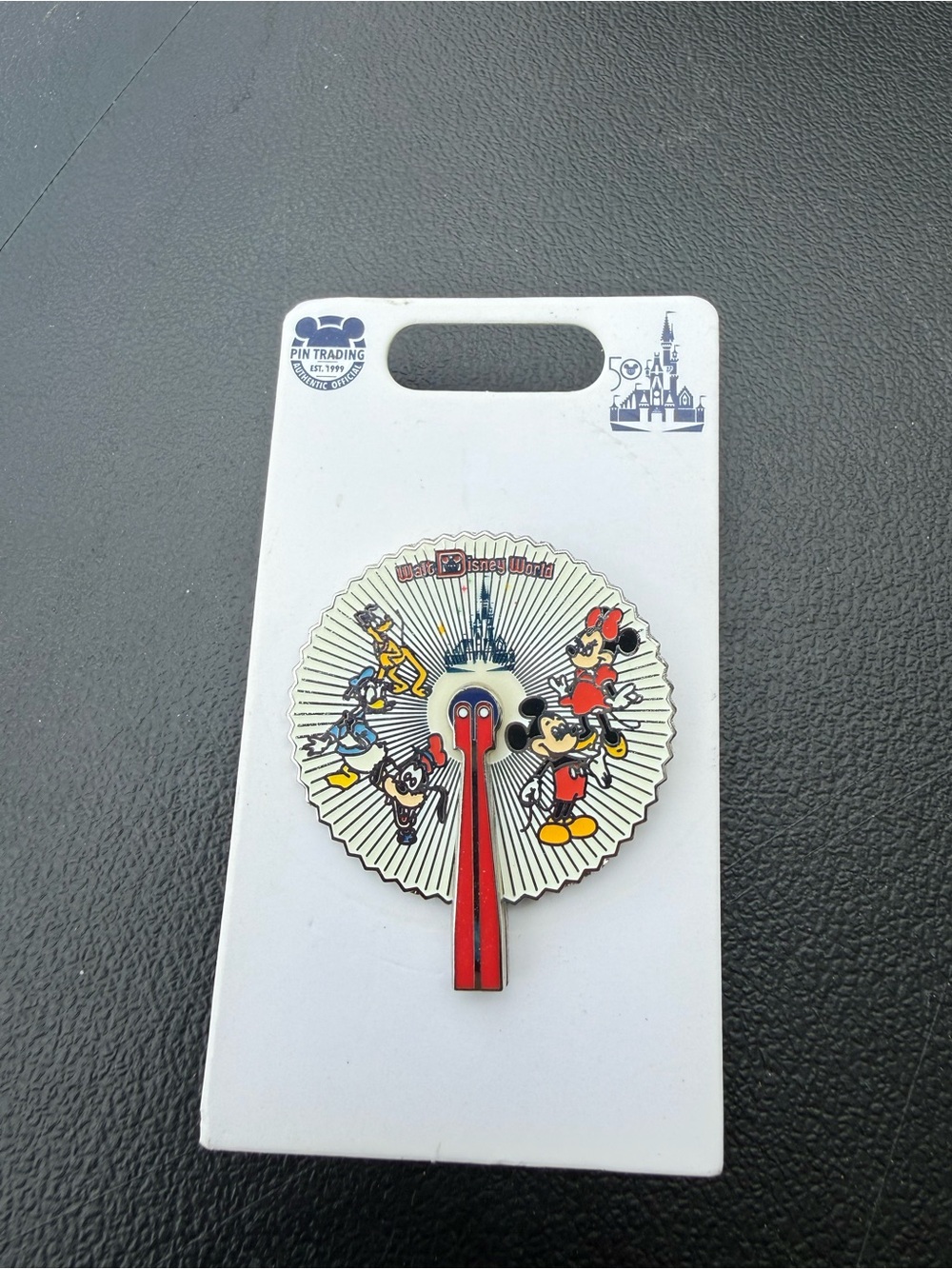 Disney Character Fan Pin - Red, White, Black, Yellow